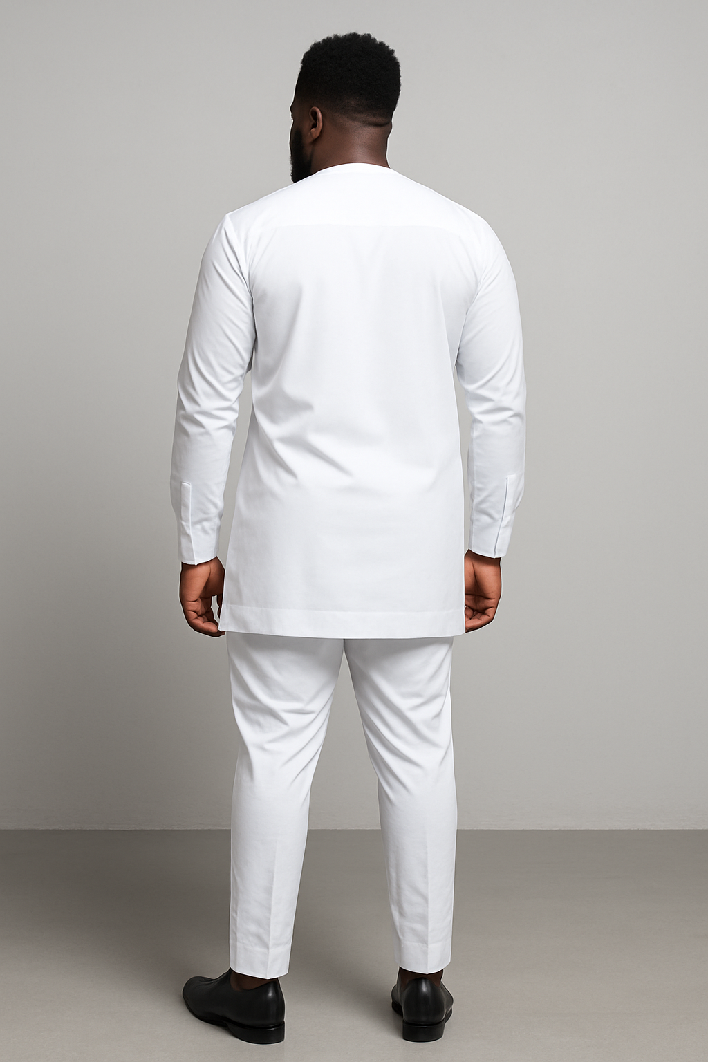 Regal White Executive Kaftan Set
