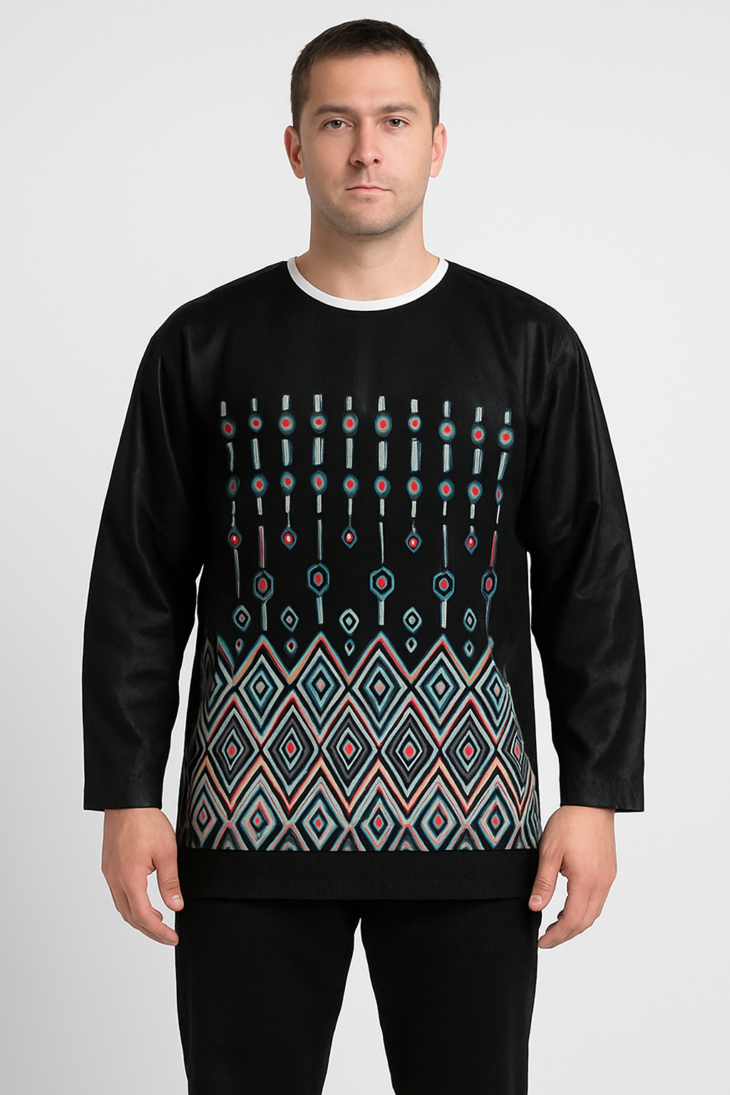 Geometric Elegance Kaftan