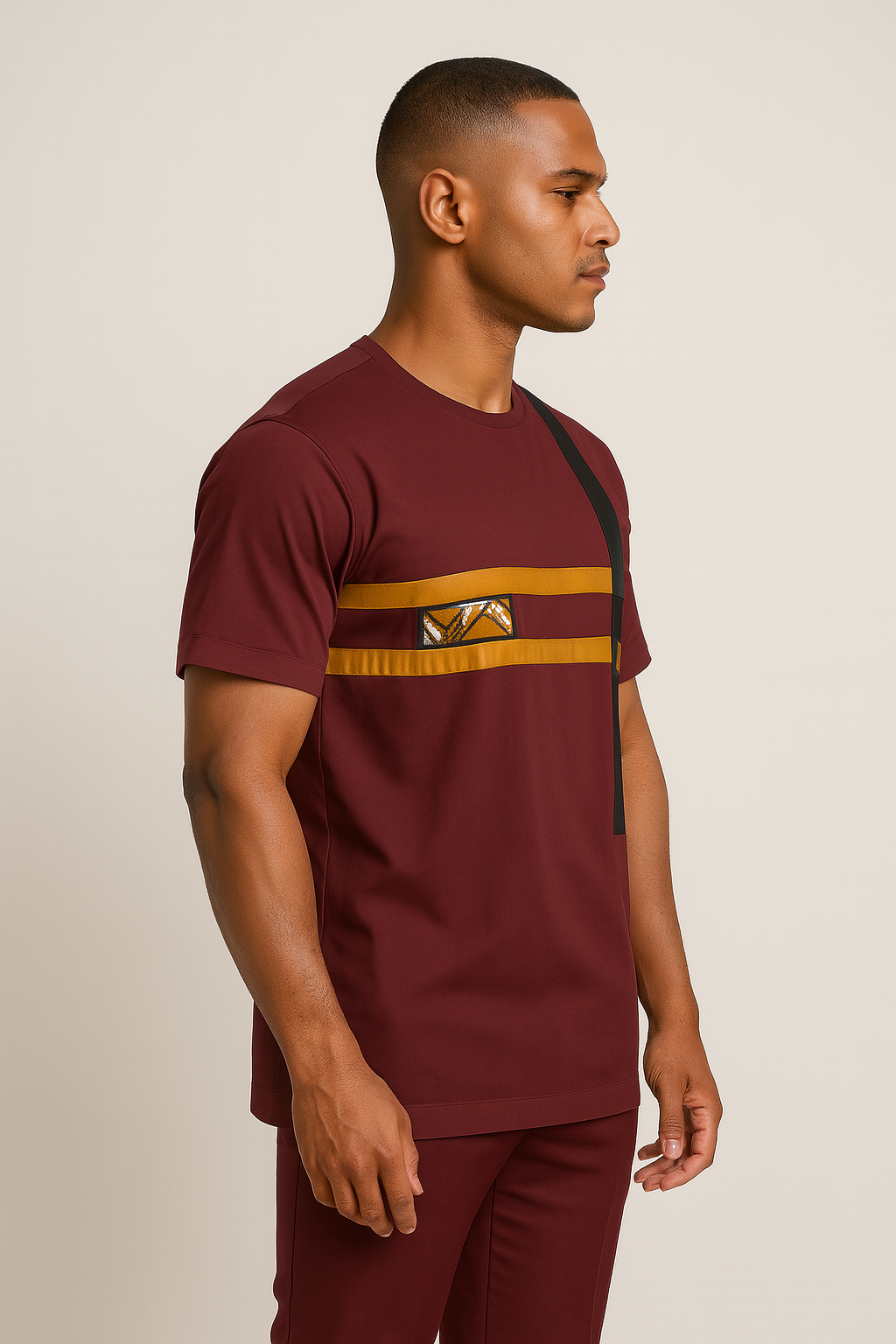 Burgundy Modern Kaftan