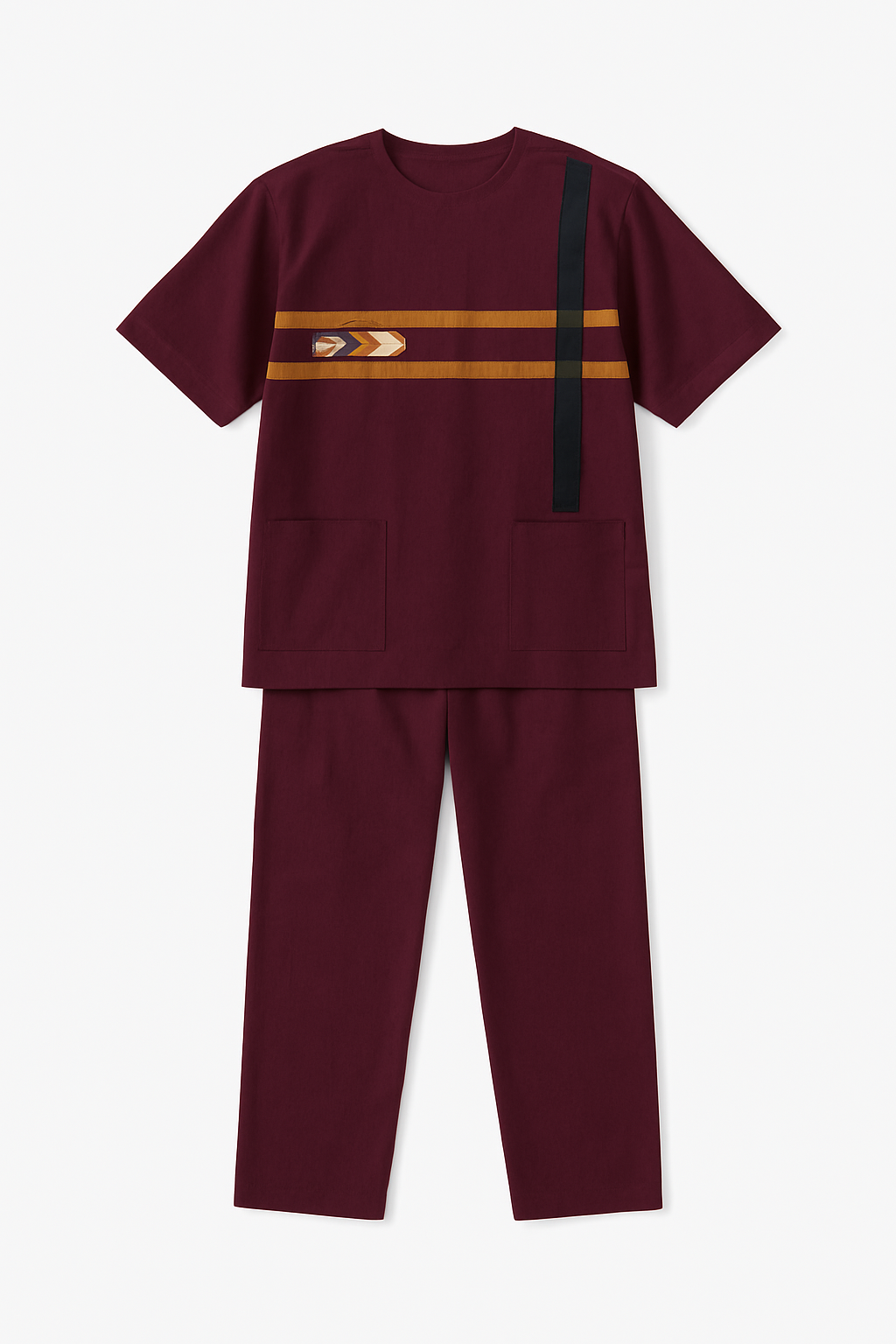 Burgundy Modern Kaftan