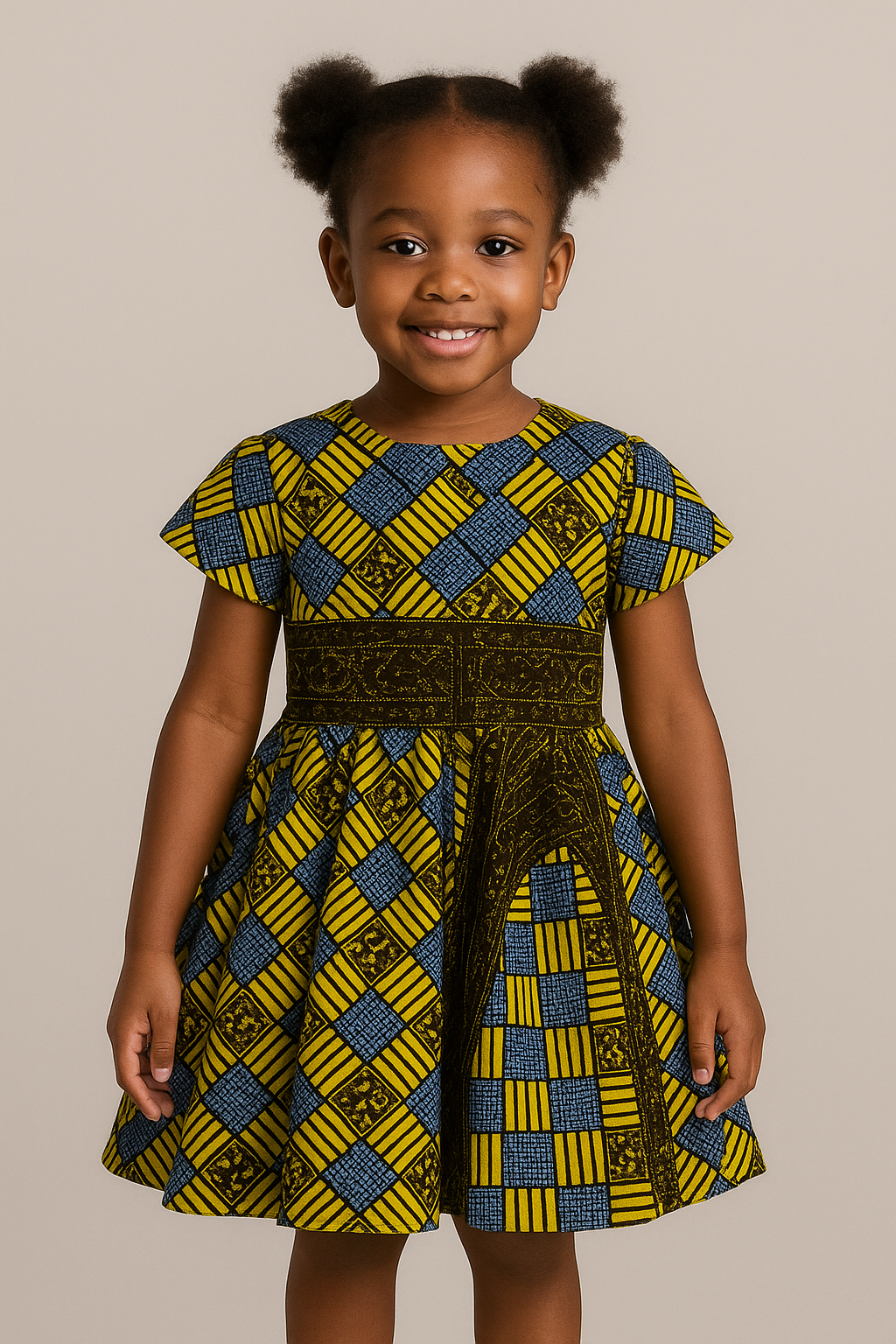 Little Sunshine Ankara Dress