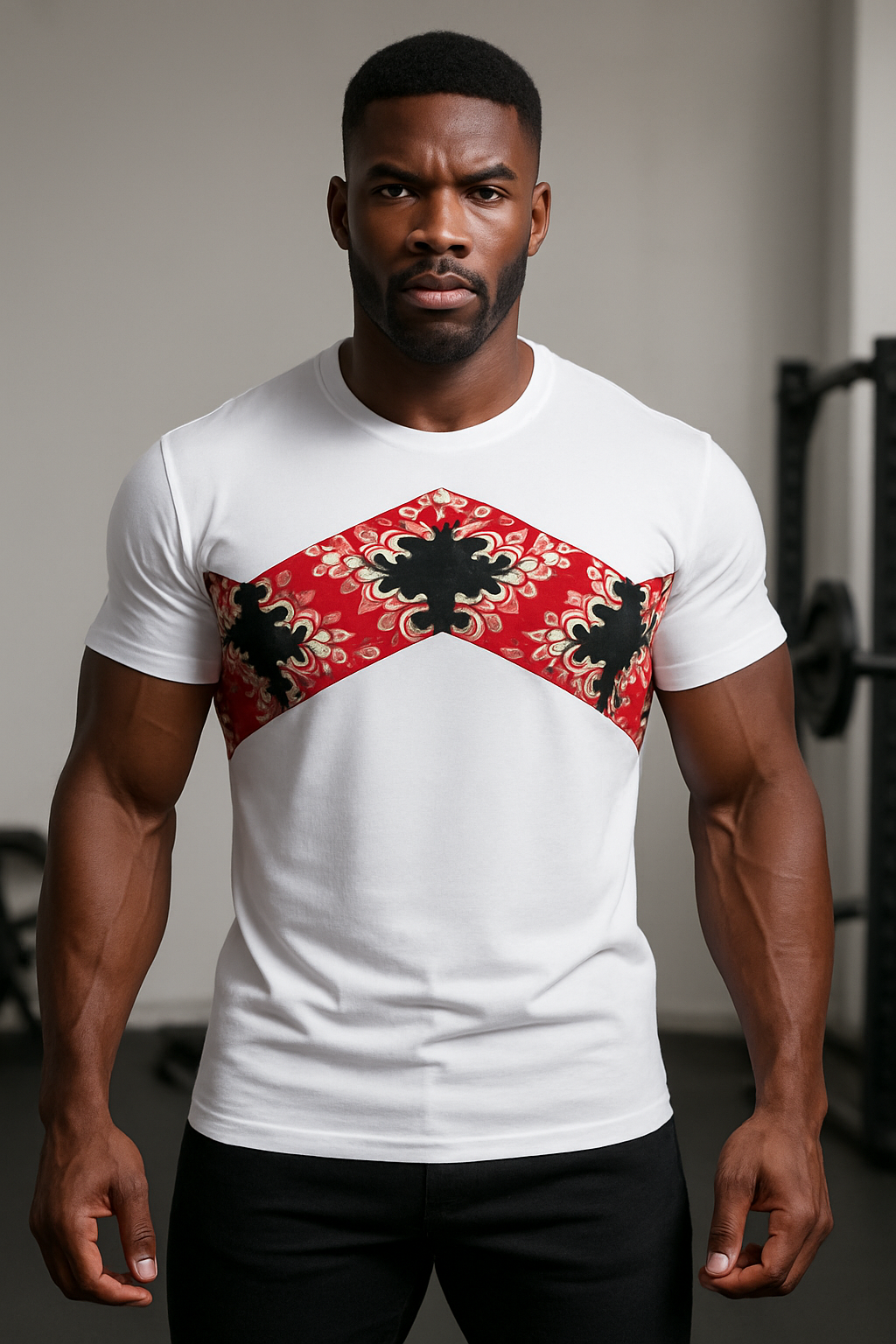 Red Blaze Chevron Tee