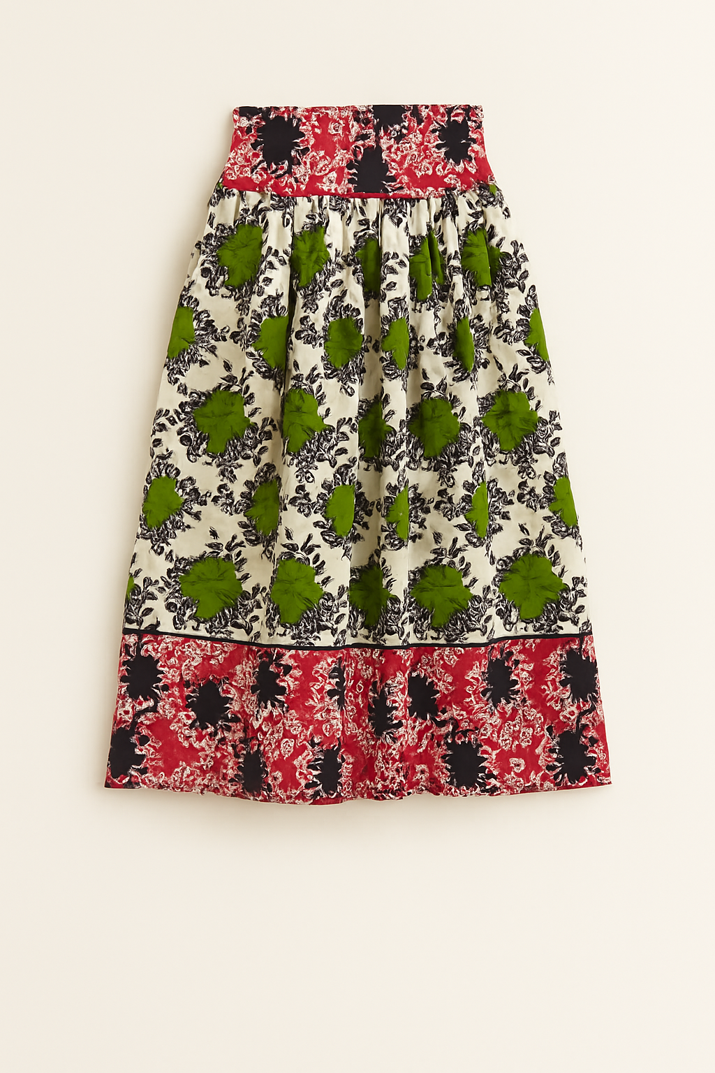 FloraWave Ankara Skirt