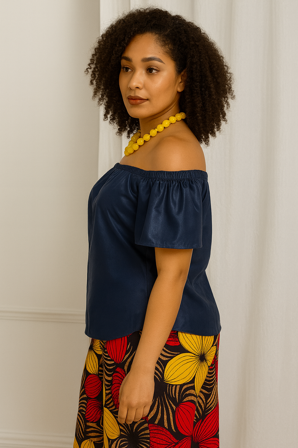 Midnight Bloom Ankara Set