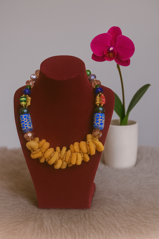Royal Gold Bead Necklace