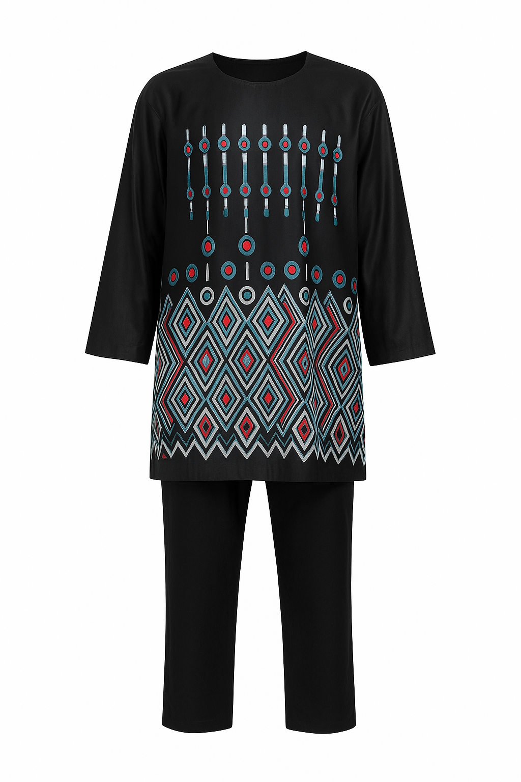 Geometric Elegance Kaftan