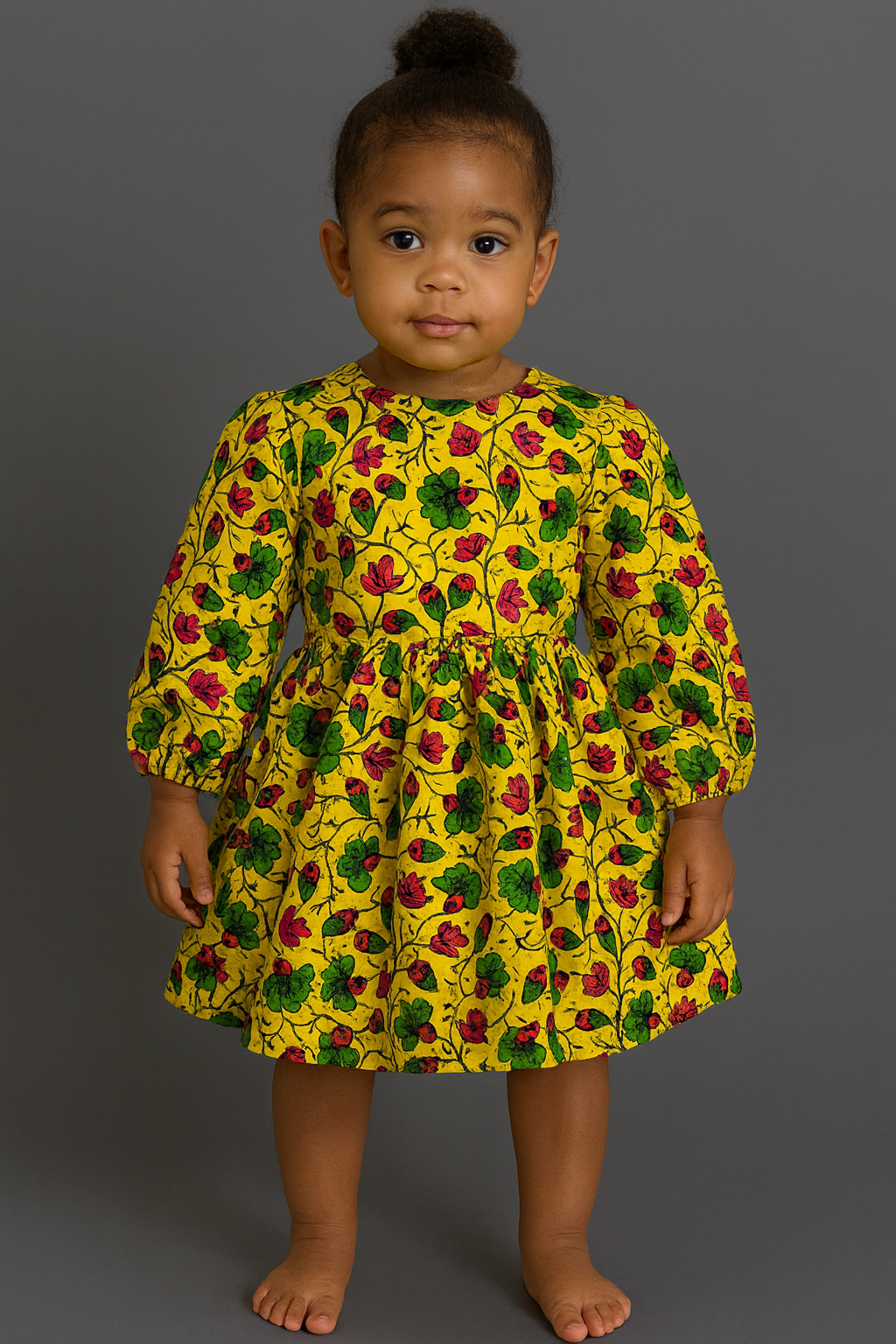 Golden Blossom Dress