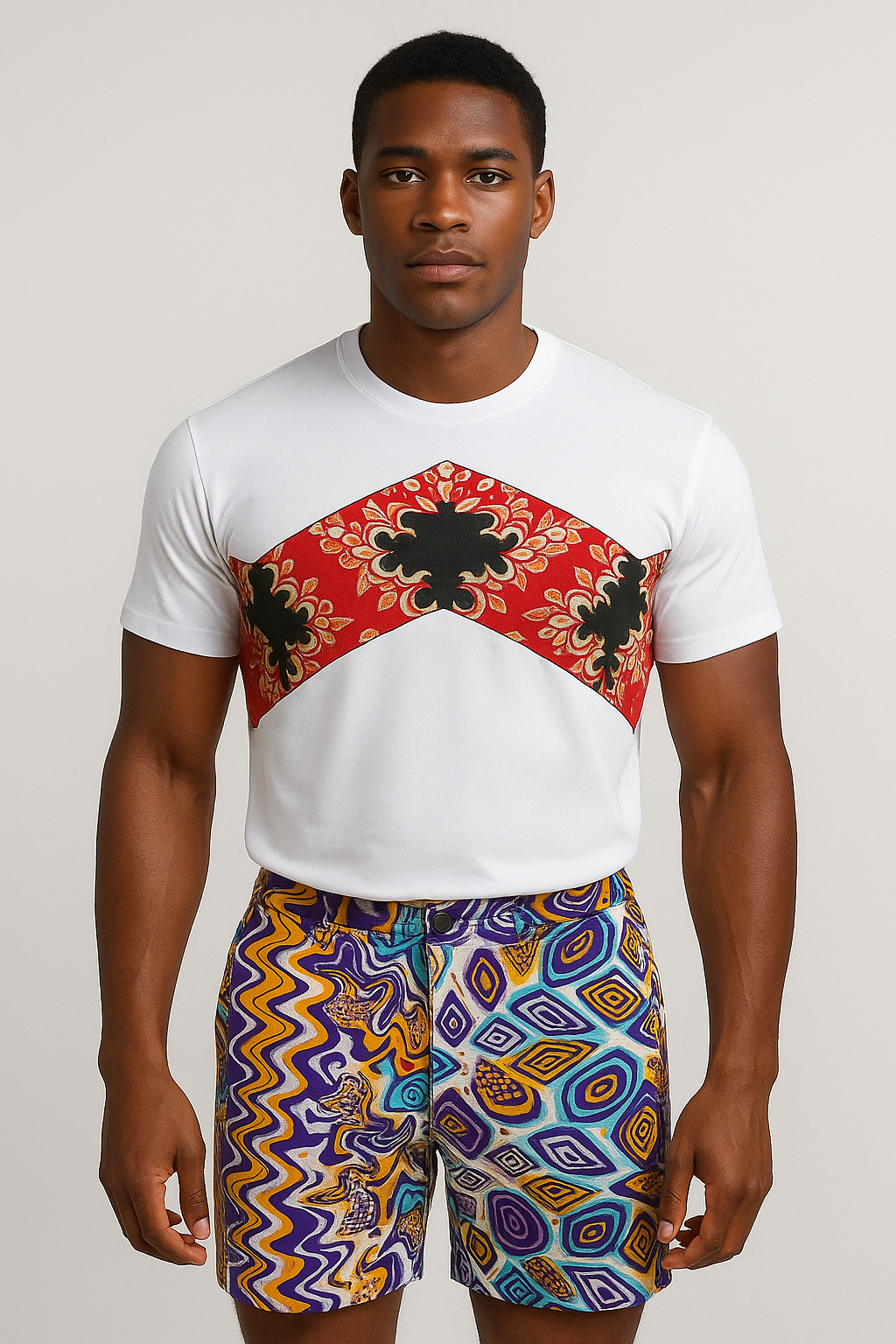 Afro Luxe Pattern Shorts