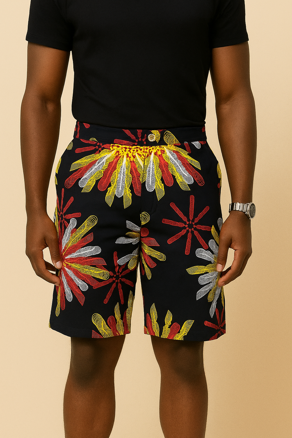 Sundust Burst Ankara Shorts